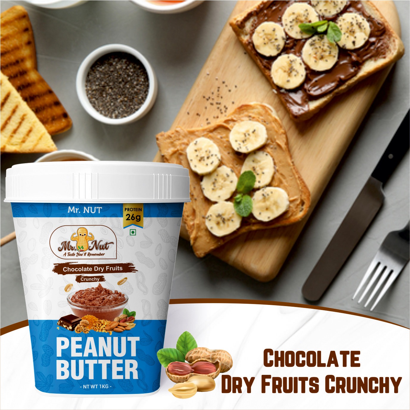 Chocolate Dry Fruits mix Peanut butter